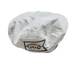 Tokyo Disneyland Mickey Mouse Hat Cap White Cotton Adult‎ Size 57cm